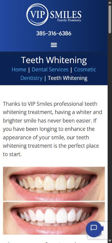Teeth-whitening page recheck — A browser visit succeeded after the initial crawler retrieval failed.
